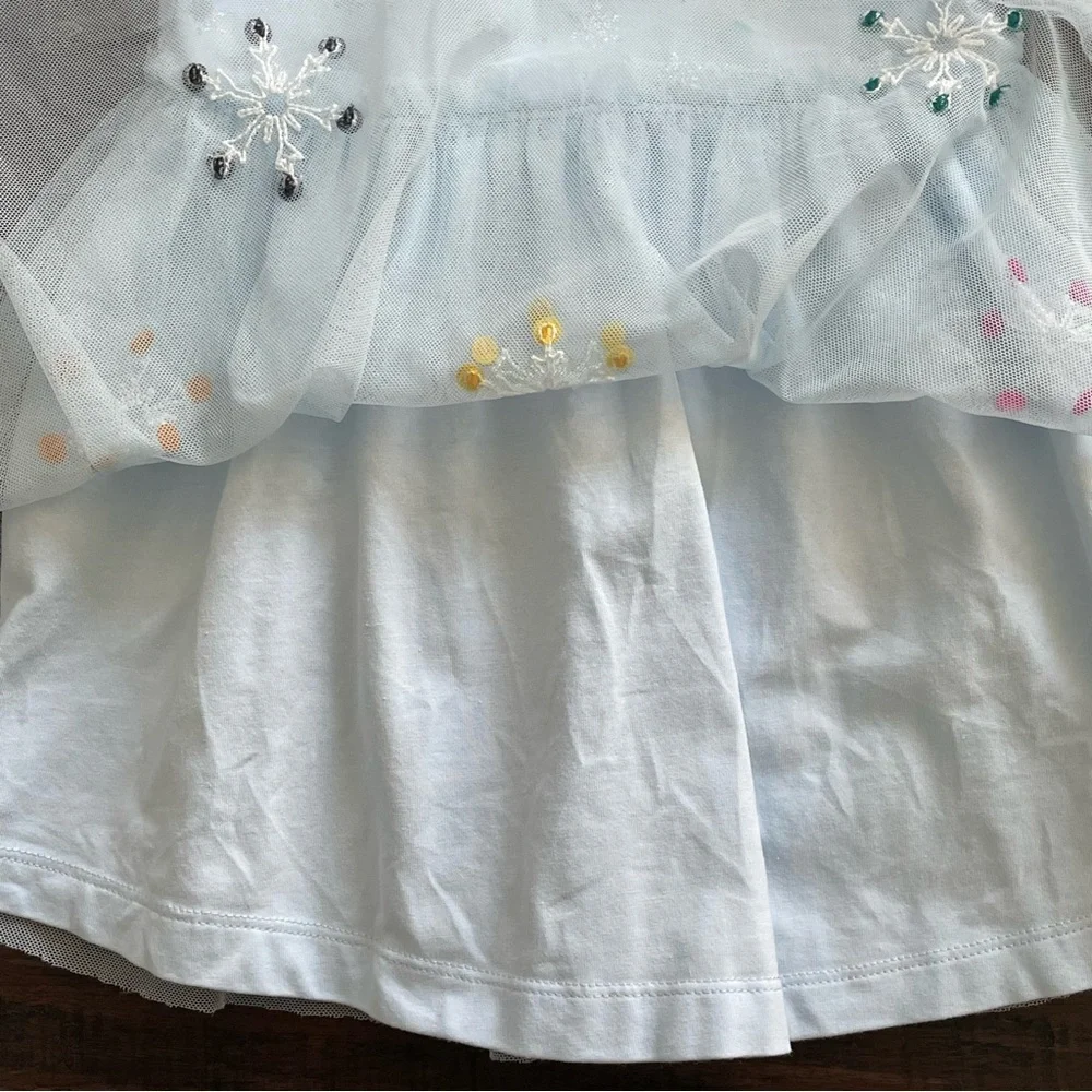 Hanna Andersson Frozen 2 Light Blue Tulle Dress